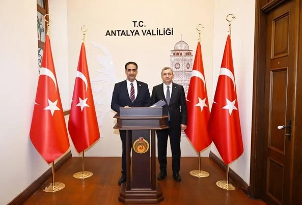 Antalya Valisi Hulusi Şahin ile görüşme