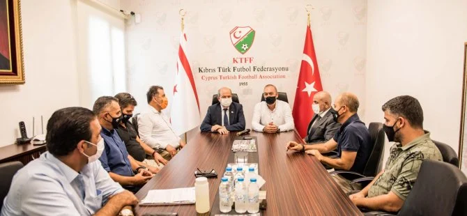 KTFF ziyaretinde spor gündemine katıldı